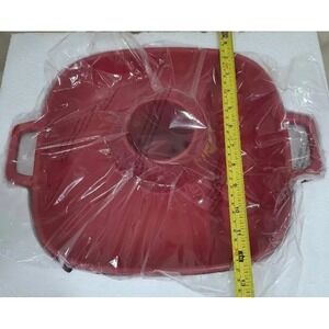 Cook's Essentials Red Chicken Roaster NEW IN BOX